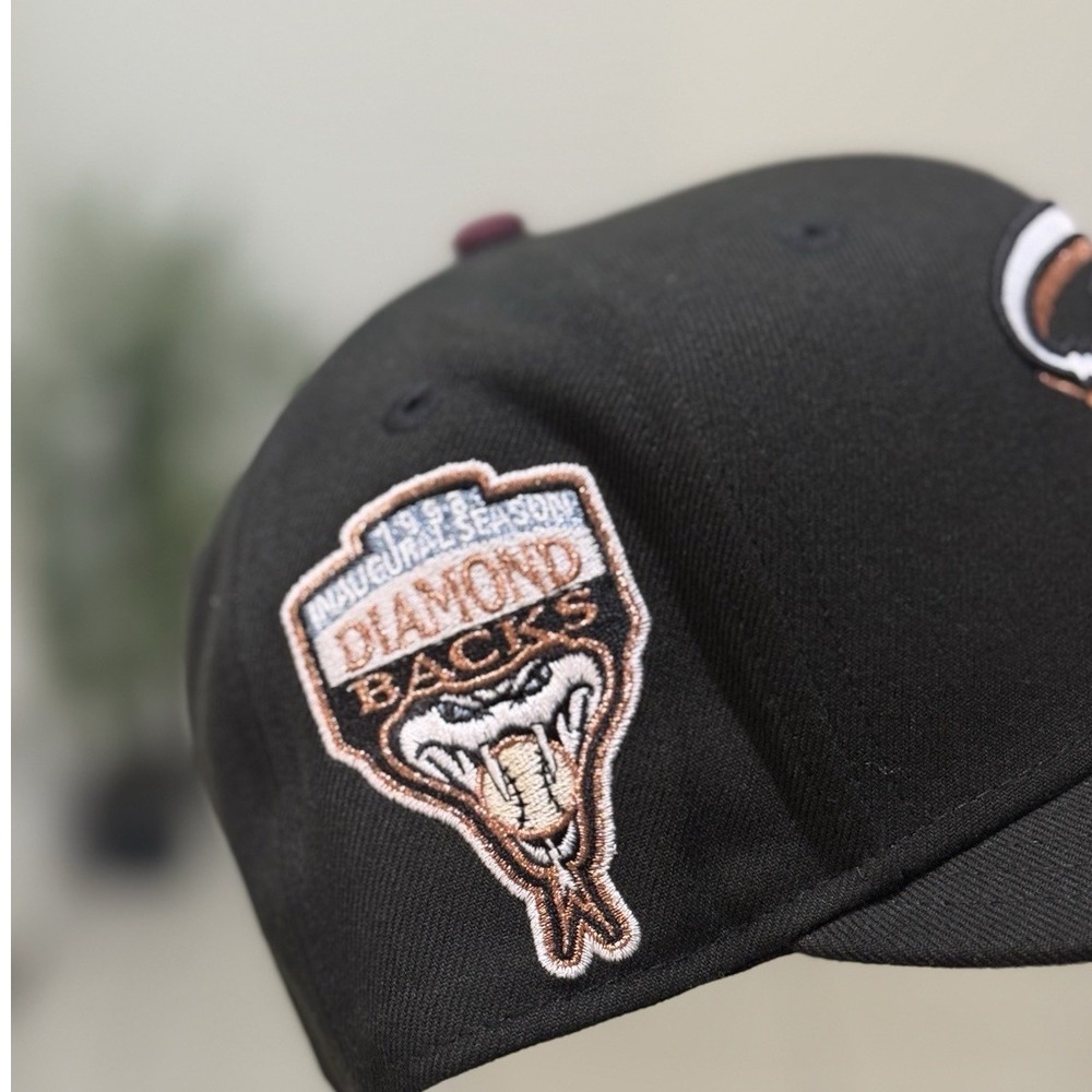 7 5/8 New Era 59Fifty Arizona Diamondbacks Fitted Hat Size Hat Club Inaugural 98 - Picture 2 of 3